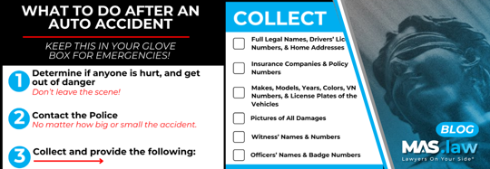 Step-by-step checklist after a car accident | MAS Law