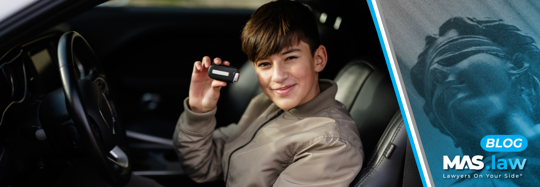 Teenage driver holding keys to a car | MAS Law