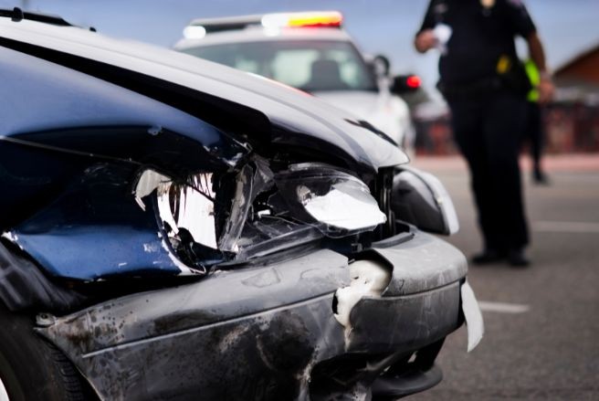 Car accident with police in the background | MAS Law