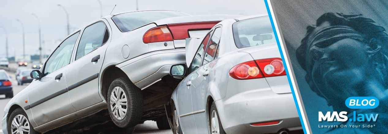 Silver sedans in a car accident | MAS Law