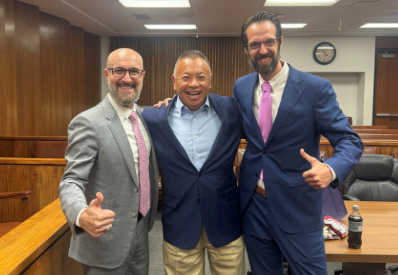Mohammad Said, his client, and Attorney Robert Vengrow | MAS Law