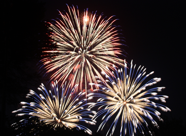 Fireworks on Memorial Day